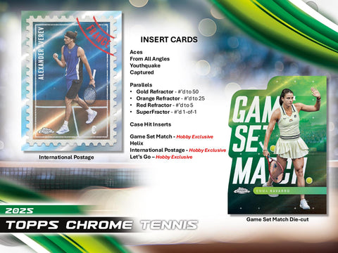 2025 Topps Chrome Tennis Hobby