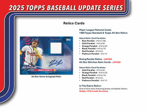 2025 Topps Update Series Baseball Hobby