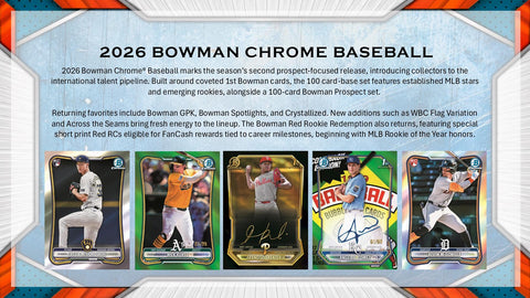 2026 Bowman Chrome Baseball Hobby (Presell)