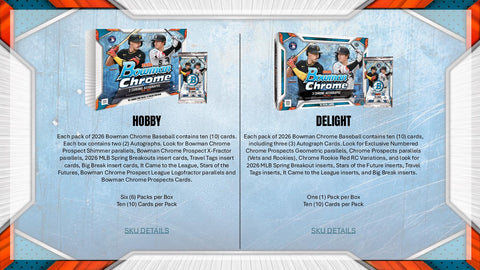 2026 Bowman Chrome Baseball Hobby (Presell)