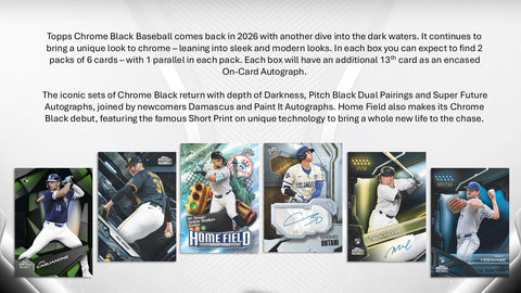 2026 Topps Chrome Black Baseball Hobby