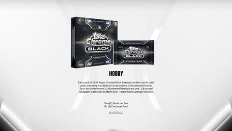 2026 Topps Chrome Black Baseball Hobby