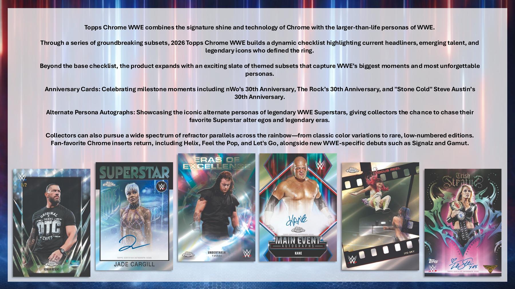 2026 Topps Chrome WWE Wrestling Delight