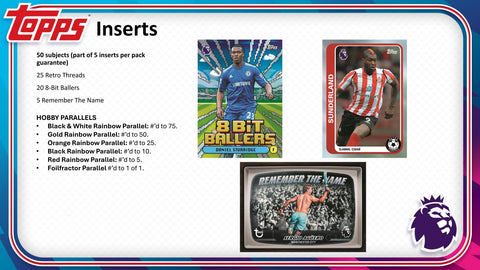 2026/27 Topps Premier League EPL Soccer Hobby (Presell)