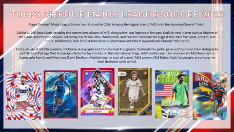 2026 Topps MLS Major League Soccer Chrome Blaster