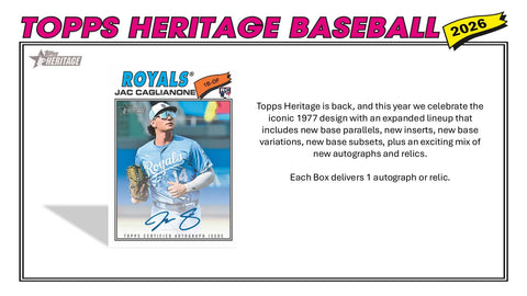2026 Topps Heritage Baseball Hobby