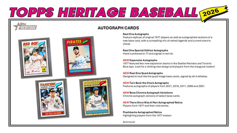 2026 Topps Heritage Baseball Hobby