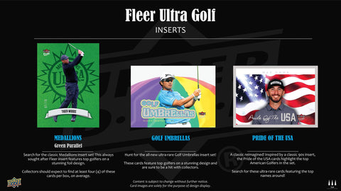2026 Upper Deck Fleer Ultra Golf Hobby