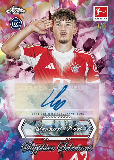 2025/26 Topps Chrome Bundesliga Soccer Sapphire Edition