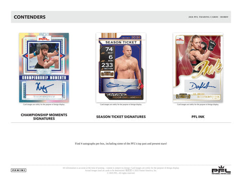 2026 Panini Contenders Professional Fighters League PFL Hobby