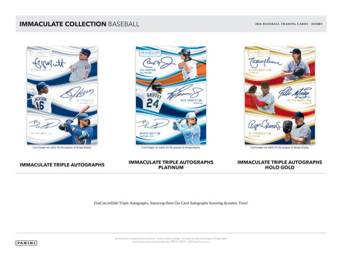2026 Panini Immaculate Baseball Hobby