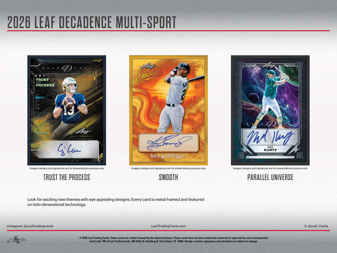 2026 Leaf Decadence Multisport Hobby
