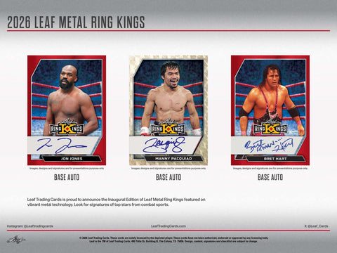 2026 Leaf Metal Ring Kings Boxing Hobby