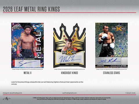 2026 Leaf Metal Ring Kings Boxing Hobby
