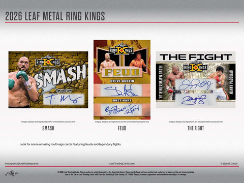 2026 Leaf Metal Ring Kings Boxing Hobby