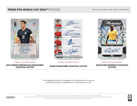 2026 Panini Prizm FIFA World Cup Soccer Hobby International