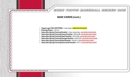 2026 Topps Series 1 Baseball 6-Pack Blaster