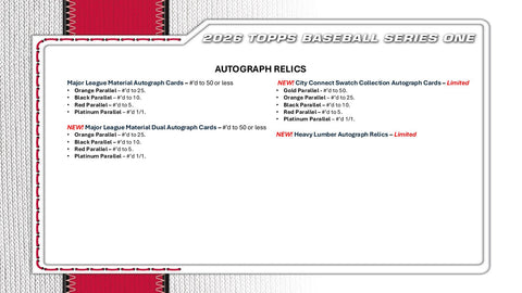 2026 Topps Series 1 Baseball 6-Pack Blaster