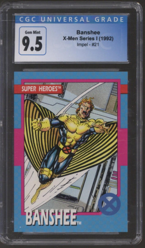 1992 Banshee X-Men Series I Impel #21 CGC 9.5 *4132377005*