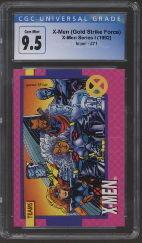 1992 X-Men (Gold Strike Force) X-Men Series I Impel #71 CGC 9.5 *4132377063*