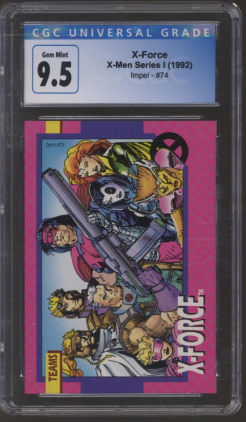 1992 X-Force X-Men Series I Impel #74 CGC 9.5 *4132377072*