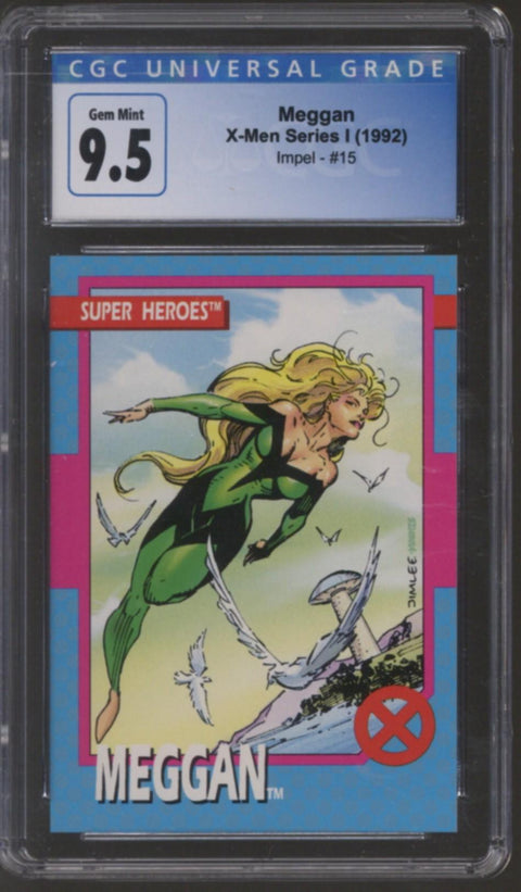 1992 Meggan X-Men Series I Impel #15 CGC 9.5 *4132377106*