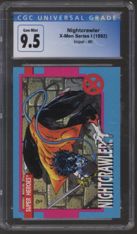 1992 Nightcrawler X-Men Series I Impel #6 CGC 9.5 *4132377137*