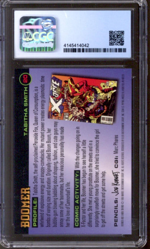 1995 Boomer Fleer Ultra X-Men All-Chromium Fleer #20 CGC 9.5 *4145414042*