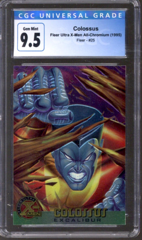 1995 Colossus Fleer Ultra X-Men All-Chromium Fleer #25 CGC 9.5 *4145414052*