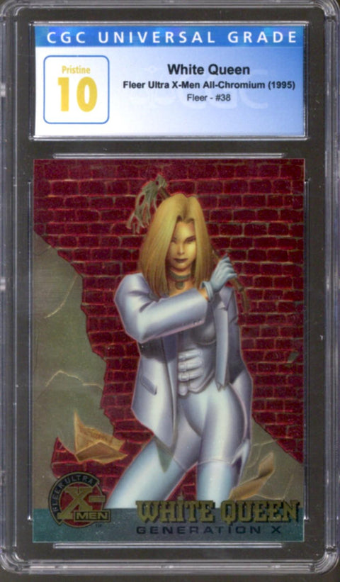 1995 White Queen Fleer Ultra X-Men All-Chromium Fleer #38 CGC 10 (Pristine) *4145414078*