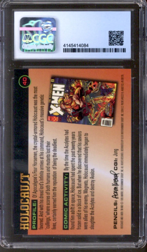 1995 Holocaust Fleer Ultra X-Men All-Chromium Fleer #40 CGC 10 (Pristine) *4145414084*