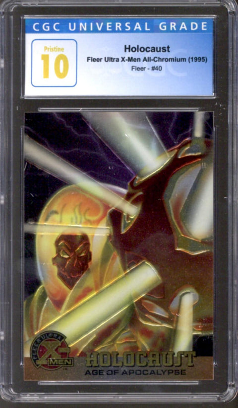 1995 Holocaust Fleer Ultra X-Men All-Chromium Fleer #40 CGC 10 (Pristine) *4145414084*