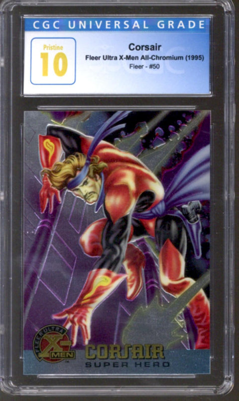 1995 Corsair Fleer Ultra X-Men All-Chromium Fleer #50 CGC 10 (Pristine) *4145414105*