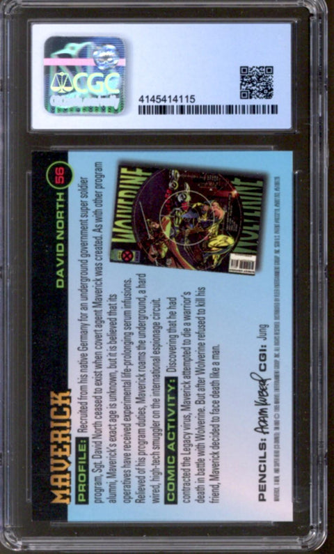 1995 Maverick Fleer Ultra X-Men All-Chromium Fleer #56 CGC 9.5  *4145414115*