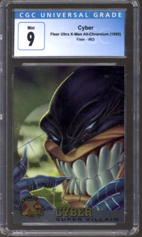 1995 Cyber Fleer Ultra X-Men All-Chromium Fleer #63 CGC 9.0 *4145414132*