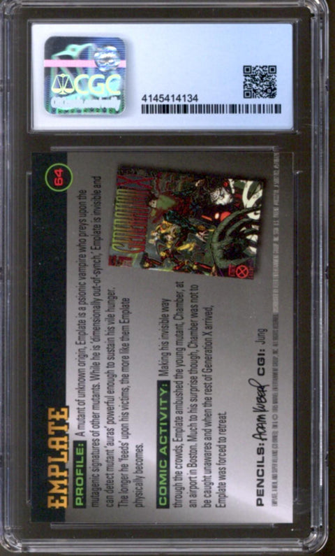 1995 Emplate Fleer Ultra X-Men All-Chromium Fleer #64 CGC 9.5 *4145414134*