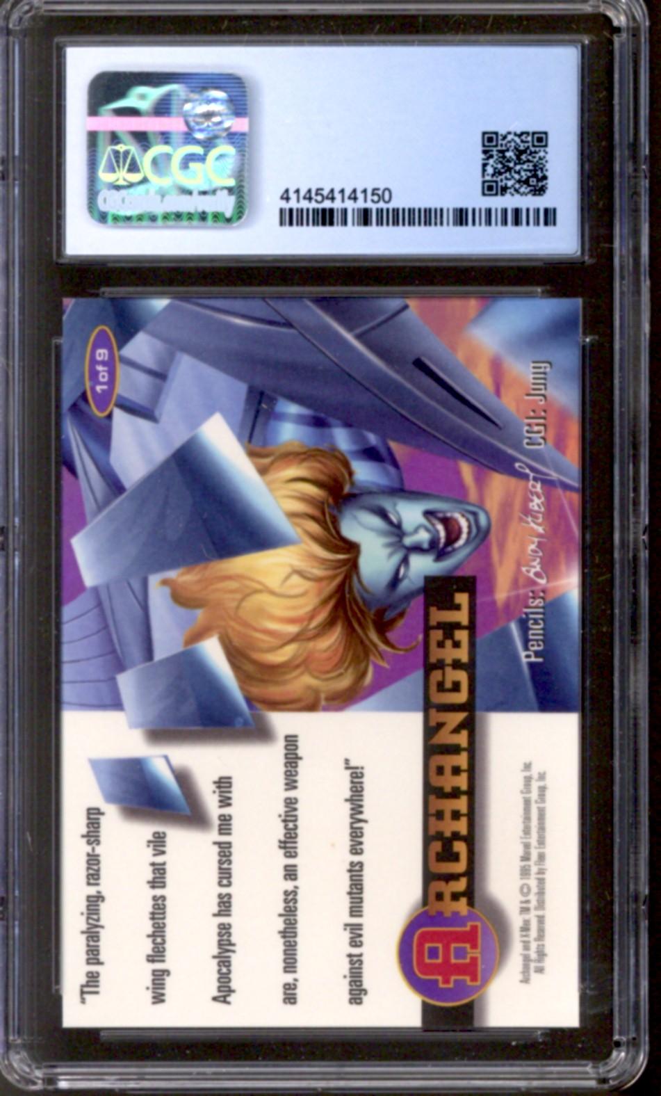 1995 Archangel Fleer Ultra X-Men All-Chromium Fleer #1/9 Lethal Weapon ...