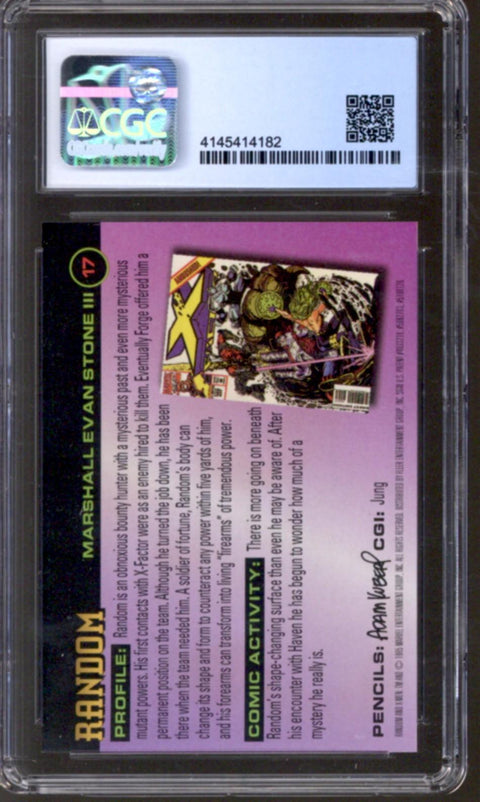1995 Random Fleer Ultra X-Men All-Chromium Fleer #17 Gold Signature CGC 9.5 *4145414182*