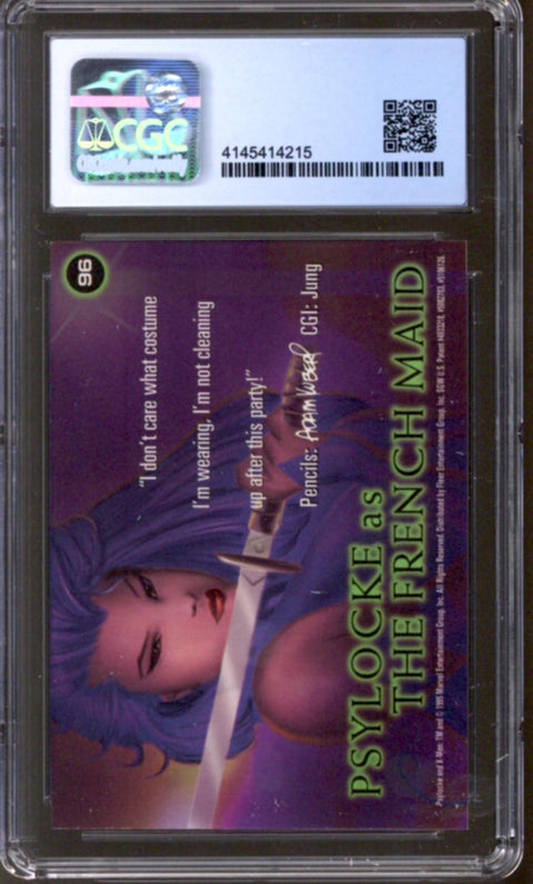 1995 Psylocke As the French Maid Fleer Ultra X-Men All-Chromium #96 CGC 9.5 *4145414215*