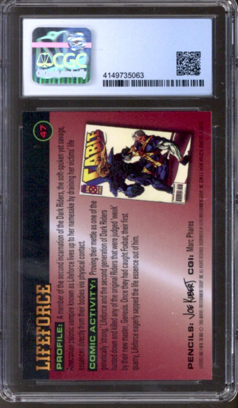 1995 Lifeforce Fleer Ultra X-Men All-Chromium Fleer #47 CGC 10 (Pristine) *4149735063*