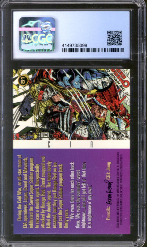 1995 CIA Fleer Ultra X-Men All-Chromium Fleer #81 (Wolverine Timeline) CGC 9.5 *4149735099*