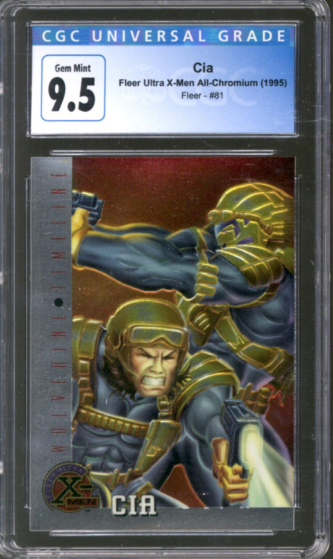 1995 CIA Fleer Ultra X-Men All-Chromium Fleer #81 (Wolverine Timeline) CGC 9.5 *4149735099*