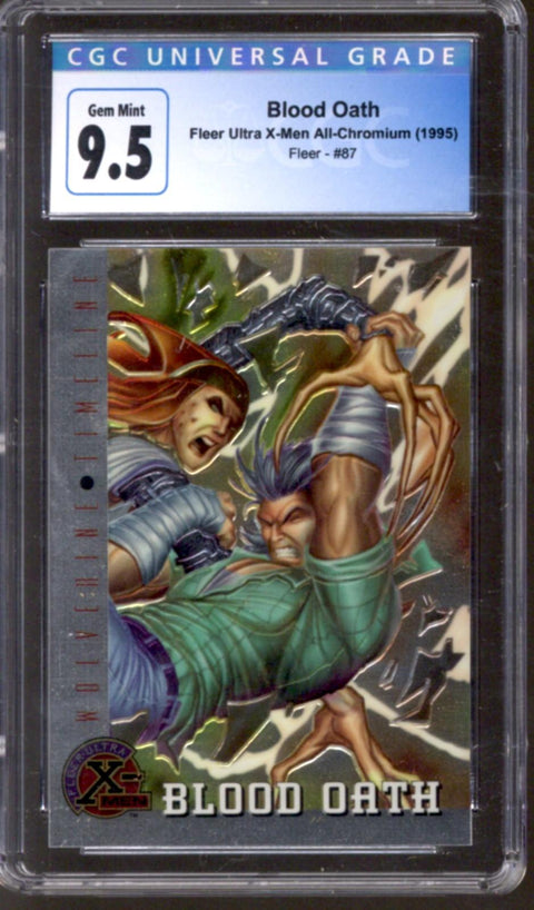 1995 Blood Oath Fleer Ultra X-Men All-Chromium Fleer #84 CGC 9.5 *4149735102*