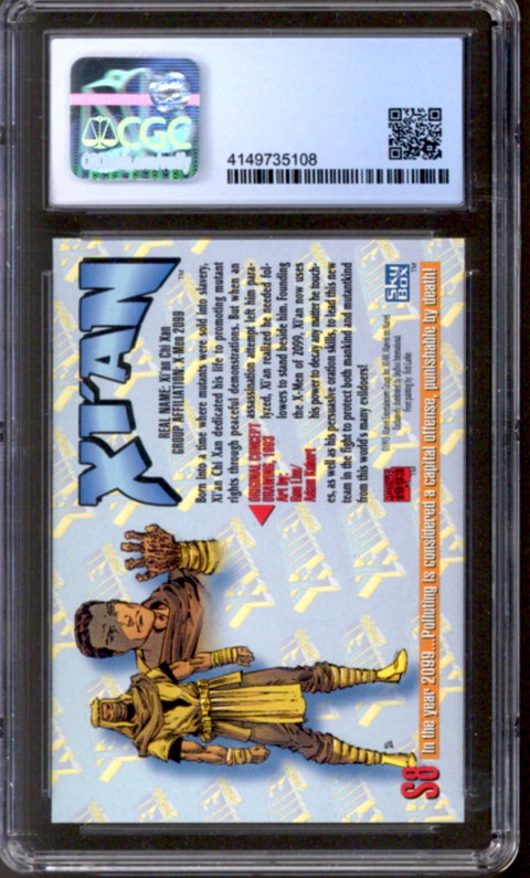 1993 Xi'an Marvel Masterpieces SkyBox #S8 X-Men 2099 Dyna-Etch CGC 9.5 *4149735108*