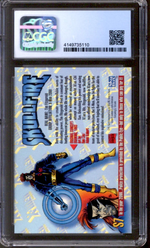 1993 Skullfire Marvel Masterpieces Skybox #S7 X-Men 2099 Dyna-Etch CGC 9.5 *4149735110*