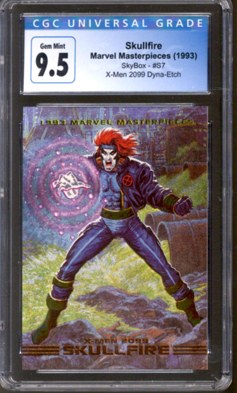 1993 Skullfire Marvel Masterpieces Skybox #S7 X-Men 2099 Dyna-Etch CGC 9.5 *4149735110*