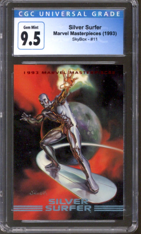 1993 Silver Surfer Marvel Masterpieces SkyBox #11 CGC 9.5 *4149735135*
