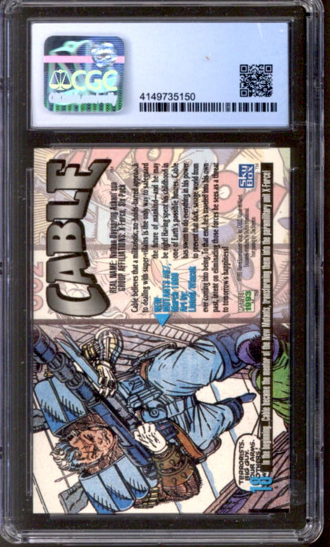 1993 Cable Marvel Masterpieces Skybox #18 CGC 9.5 *4149735150*