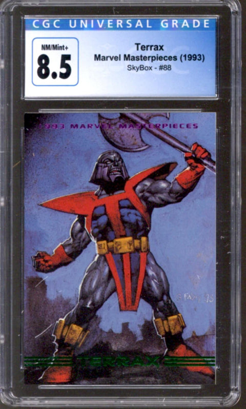1993 Terrax Marvel Masterpieces SkyBox #88 CGC 8.5 *4149735296*