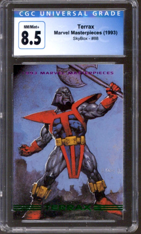 1993 Terrax Marvel Masterpieces SkyBox #88 CGC 8.5 *4149735297*
